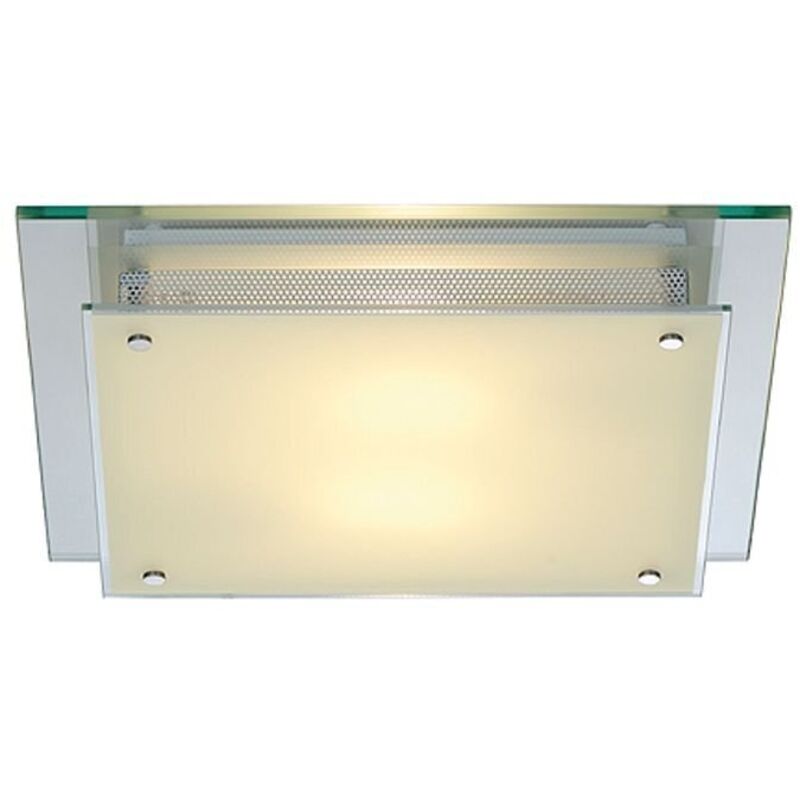 SLV  - Plafonnier carr&eacute; verre Glassa Square L39 cm
