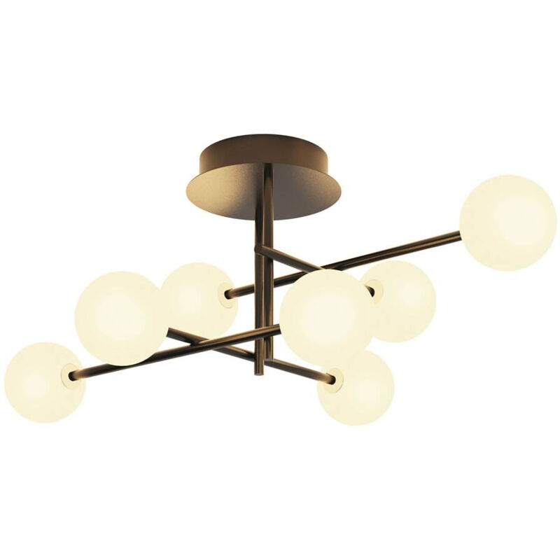 Mantra - Plafonnier design, Plafonnier cellar 7L Noir en Metal