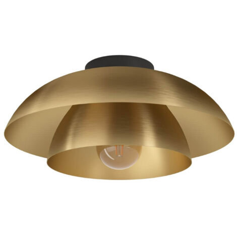 Plafonnier cenciara Steel noir E27 1x40w h: 18cm Ø40cm dimmable