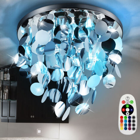 Plafonnier chambre dimmable TÉLÉCOMMANDE Rideau lumineux dans un ensemble comprenant des lampes LED RGB