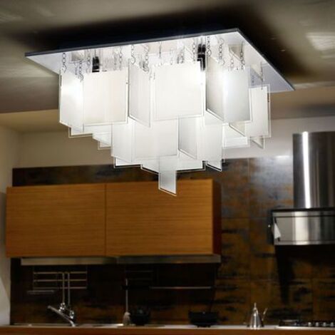 Plafonnier Condrada L - Blanc