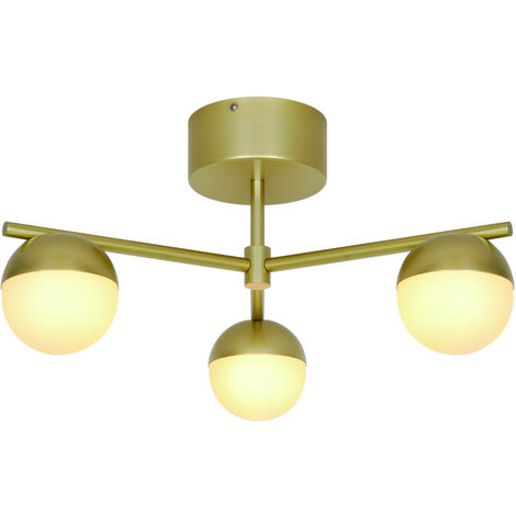Plafonnier CONTINA  Métal Laiton brossé, H.25,3  IP20  G9 /Nordlux  Intérieur