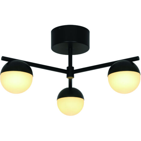 Plafonnier CONTINA  Métal Noir, H.25,3  IP20  G9 /Nordlux  Intérieur