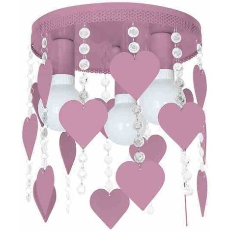 Plafonnier CORAZON VIOLET 3xE27