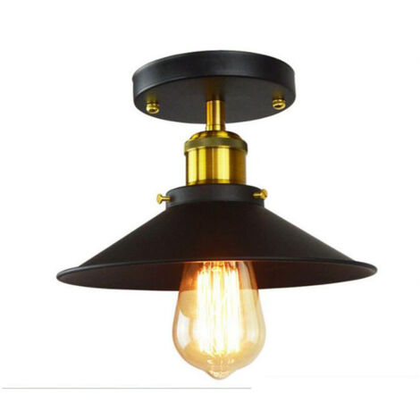 Plafonnier créatif pour salon, couloir, porche, petite robe noire, plafonnier style grange rétro