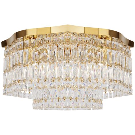 Plafonnier cristal doré Dune Maytoni DIA005CL-06G 6xE14