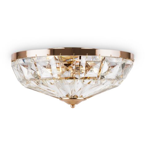 Plafonnier cristal glamour Maytoni Facet MOD094CL-04G