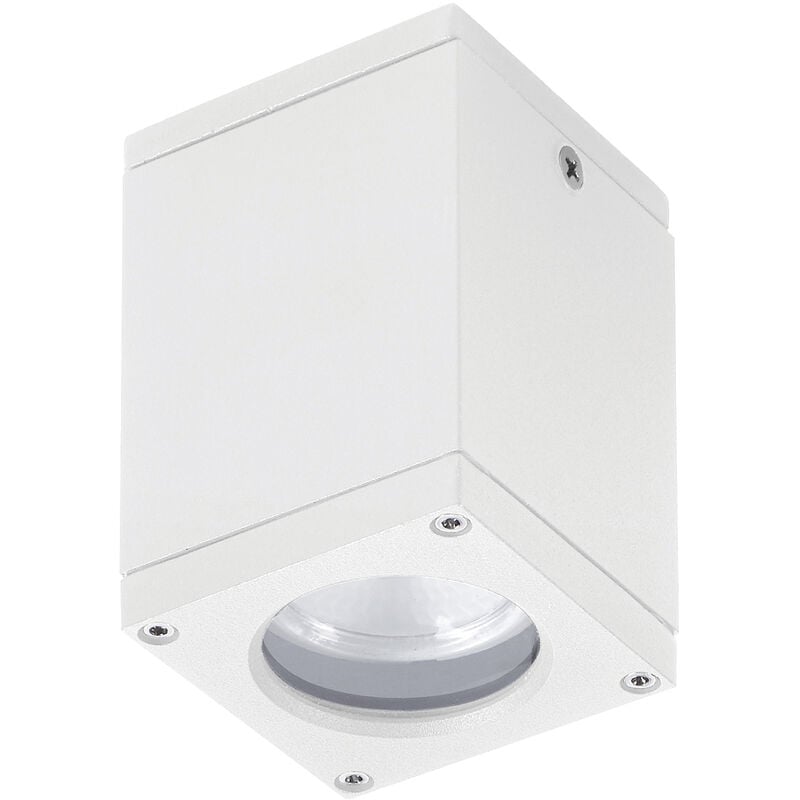 Montage en surface cub Square IP54 GU10 4.50W Blanc