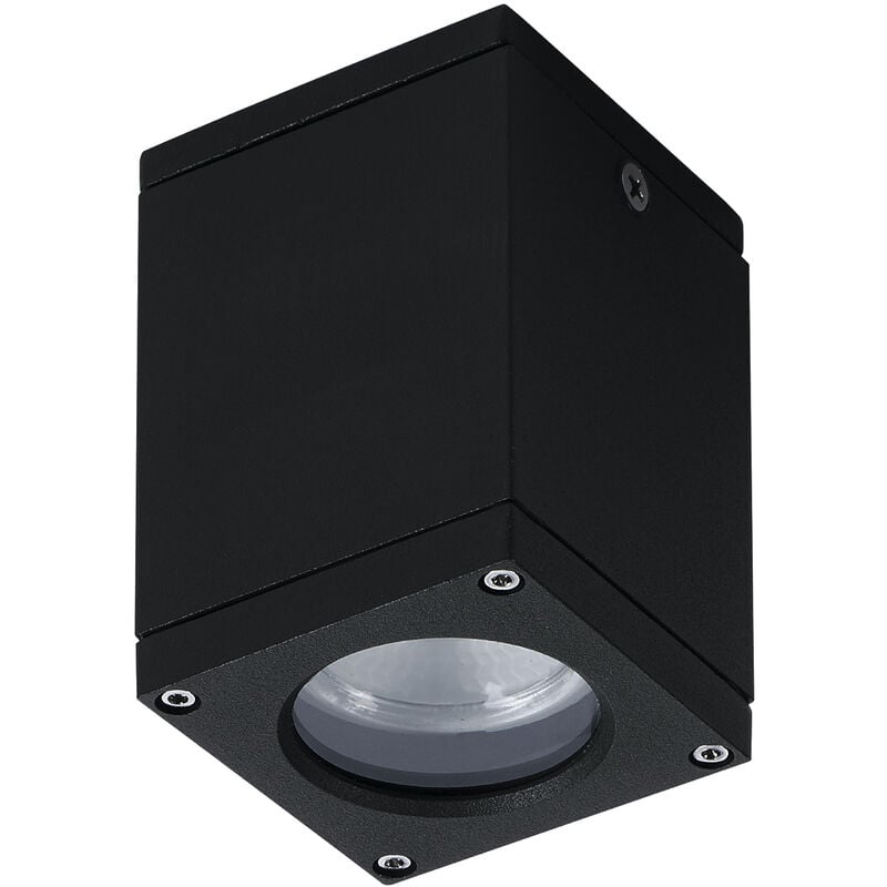Dopo - Montage en surface cub Square IP54 GU10 4.50W Noir