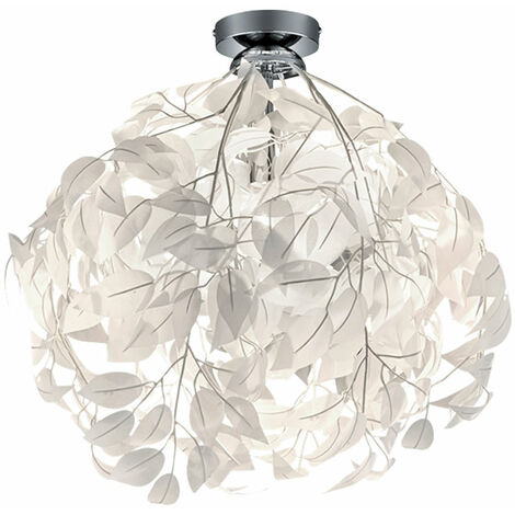Plafonnier de haute qualité feuilles florales branches lampe dans un ensemble comprenant des ampoules LED