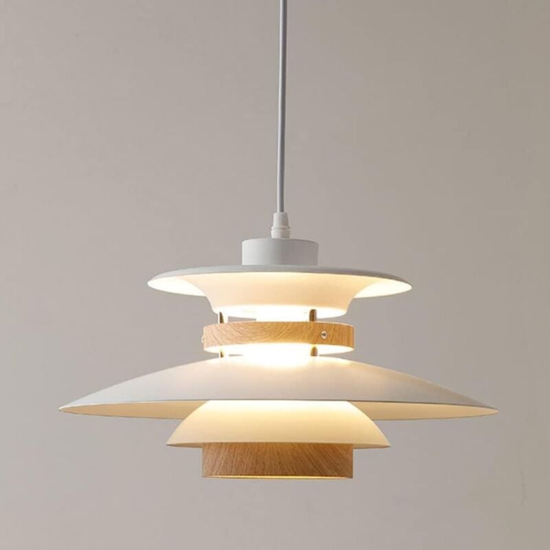 Umnuou - Plafonnier de restaurant Wabi-Sabi Log Wind chez l'habitant -35x21cm,20W