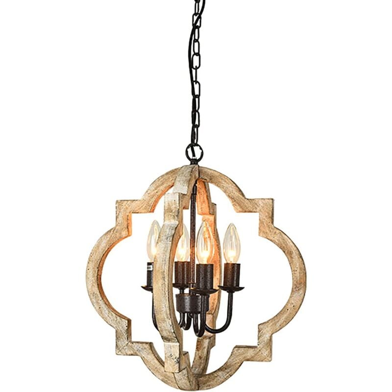 Plafonnier de style industriel rétro américain - Couleur bûche, E12 40W, 4043cm