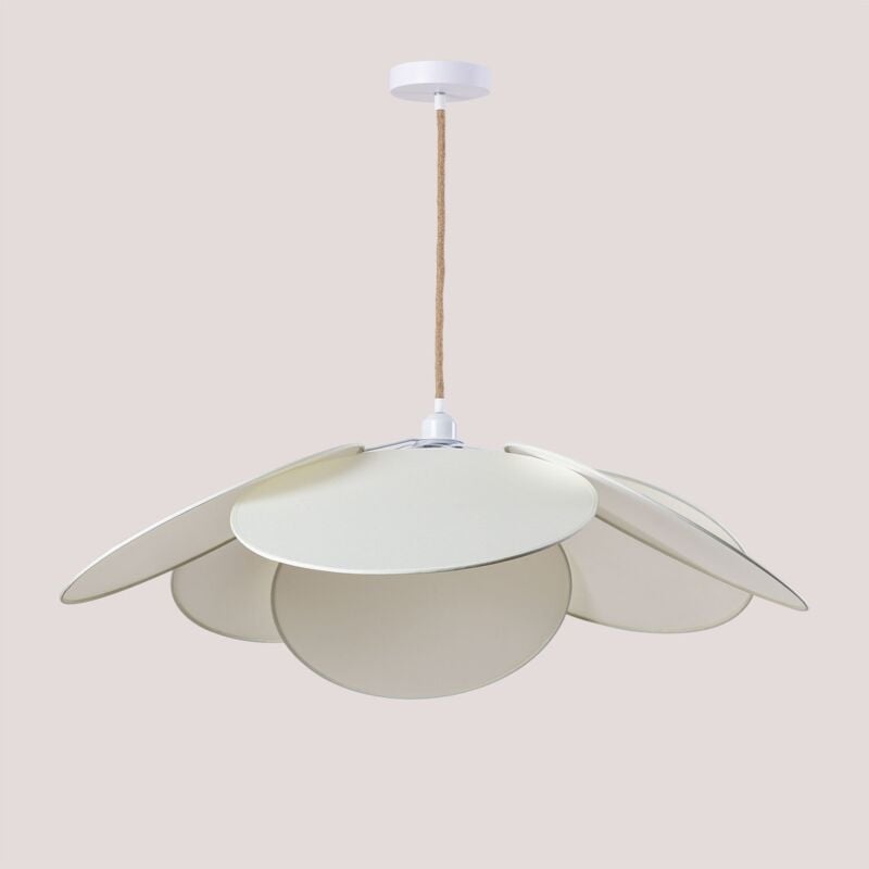 Sklum - Plafonnier Okai Style Blanc Cassé Ø87 cm