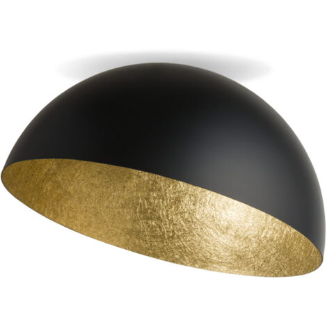 Plafonnier déco noir/or 90 cm Sfera E27 15W Sigma