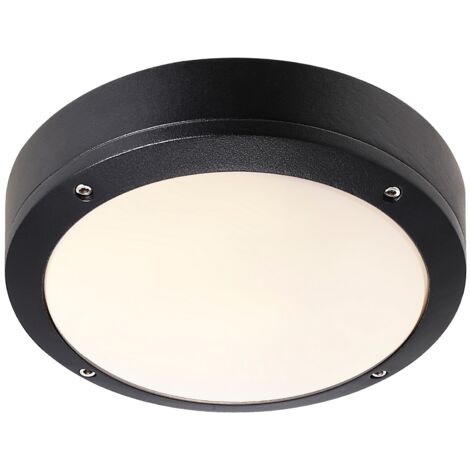 Plafonnier DESI 22 Aluminium Noir, H.22.3 - IP44 - E27 /Nordlux Extérieur