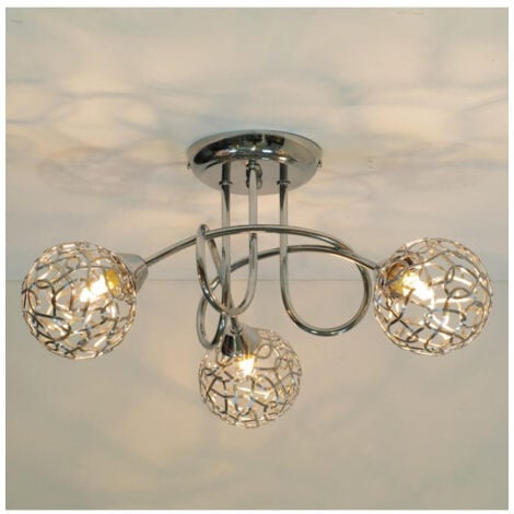 KOSILUM Plafonnier design 3 boules Aphyse