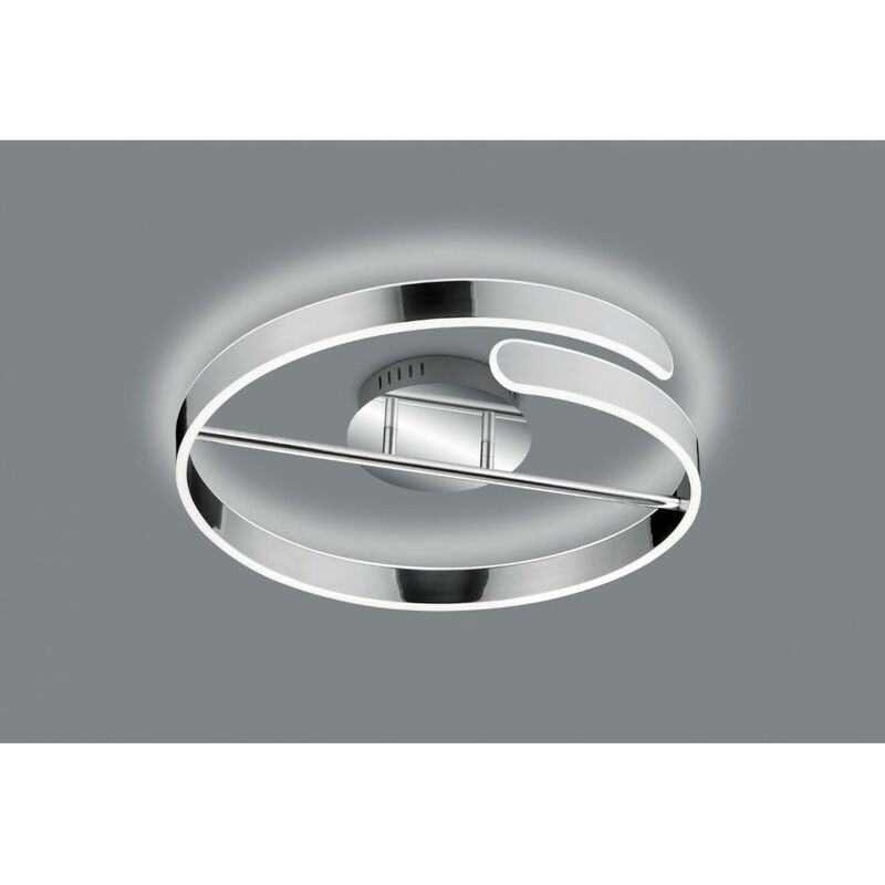 Reality Leuchten - Plafonnier Design Cercle Led Gradateur 4000k Parme Chrome Trio Lighting