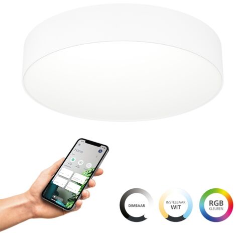 Plafonnier design Gallizzi-Z smart blanc Ø 39cm - 901906