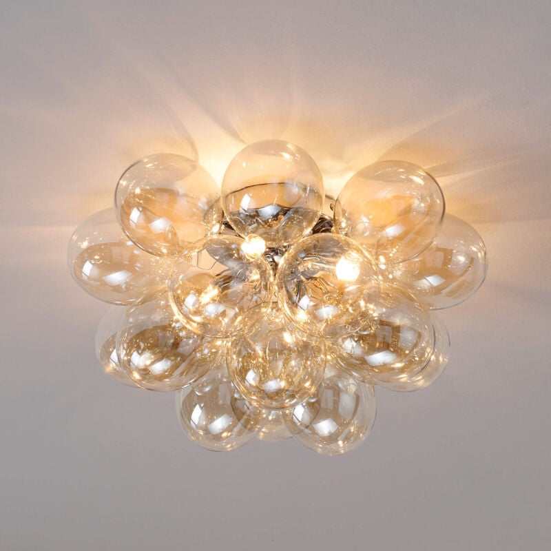 Kosilum - Plafonnier design grappe de 17 verres - Bartali