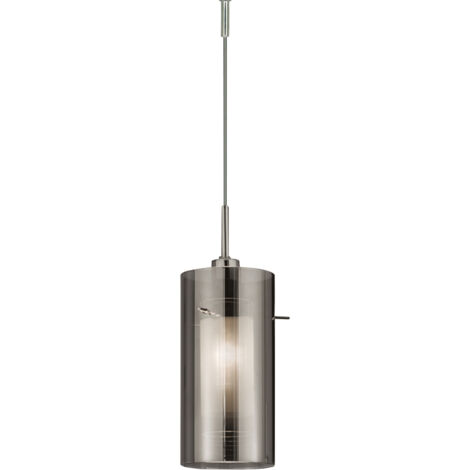 Plafonnier design lampe à suspension en verre fumée salle à manger éclairage lampe suspendue projecteur