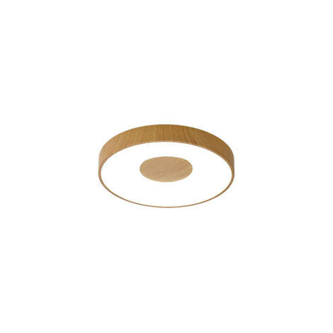 Plafonnier design, Lampe de plafond Coin LED Bois en Plastique, MANTRA