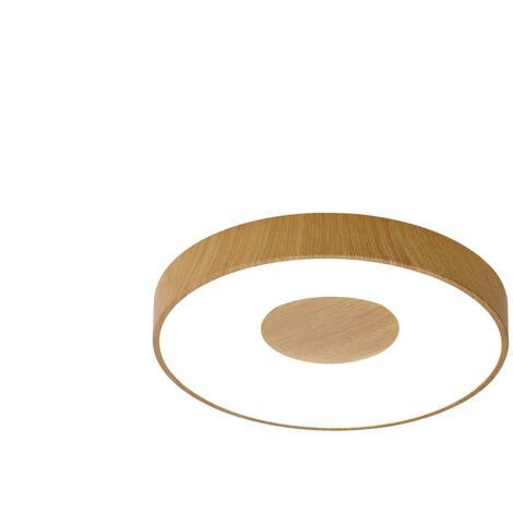 Plafonnier design, Lampe de plafond Coin LED Bois en Plastique, MANTRA