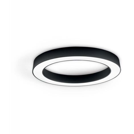 Plafonnier design LED dimmable en aluminium Circle 60 - Noir