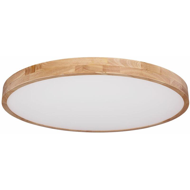 Globo - led bois design plafonnier lumière du jour salon télécommande lampe dimmable 41745-60