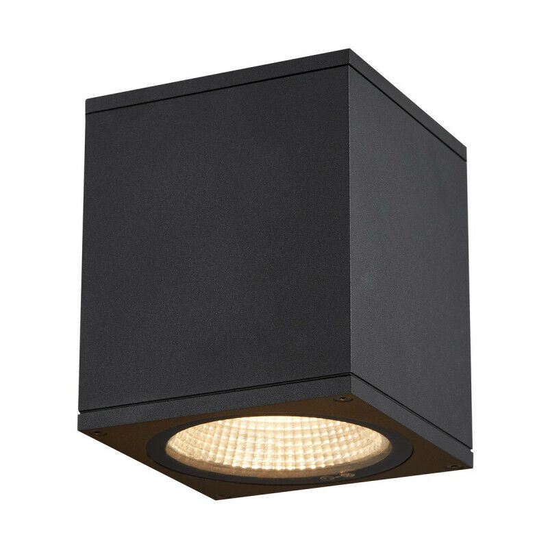 Enola plafonnier extérieur carré m anthracite led 10W 3000K/4000K IP65 (1003421)