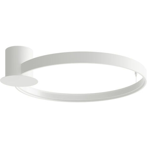 Plafonnier design plafonnier blanc LED salon anneau lumineux blanc