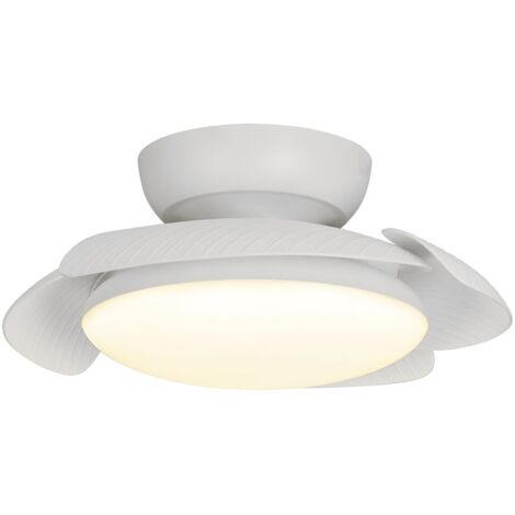 Plafonnier design, Plafonnier led Ventilateur Aloha 45W Blanc en Plastique, MANTRA