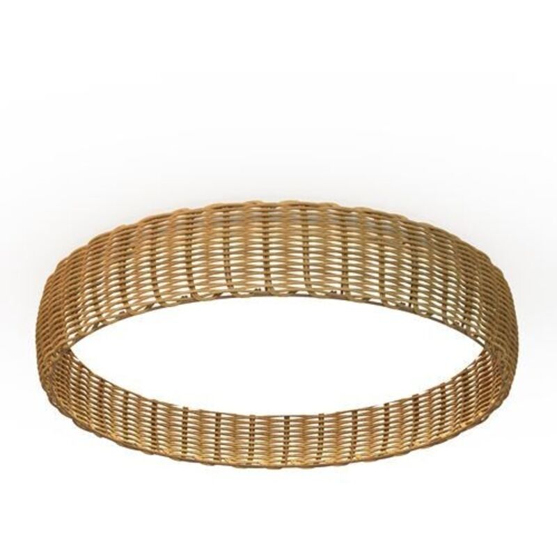 Plafonnier design, Plafonnier design rotin Kilimanjaro led Bois en Plastique Mantra