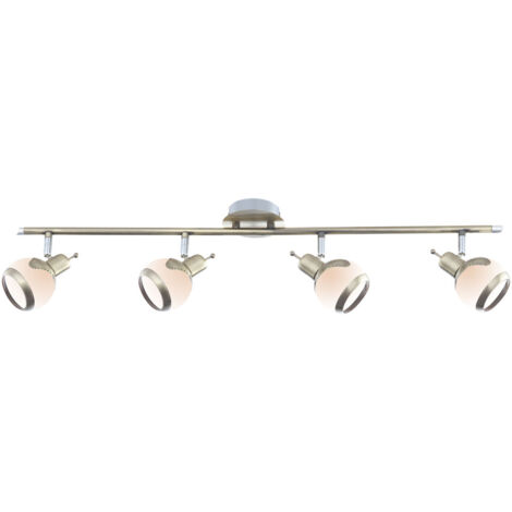 Plafonnier design salle à manger spot en verre faisceau lumineux orientable
