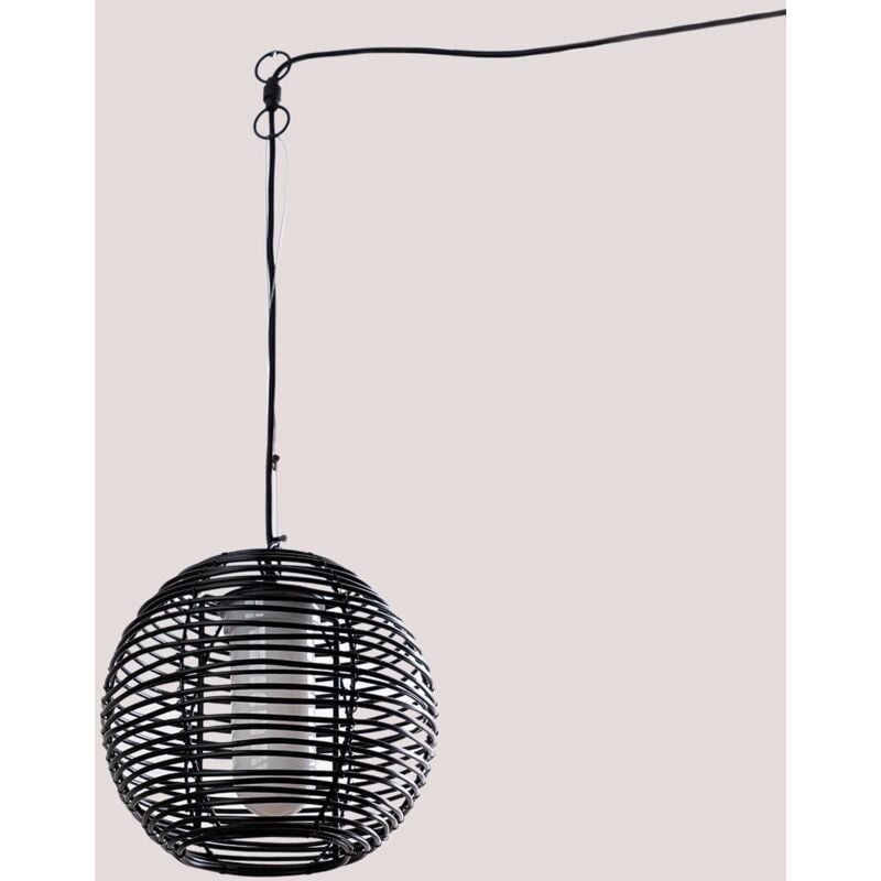 Sklum - Plafonnier extérieur Bissel Noir