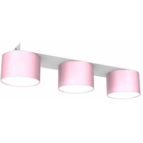 Plafonnier DIXIE Rose/Blanc 3xGX53