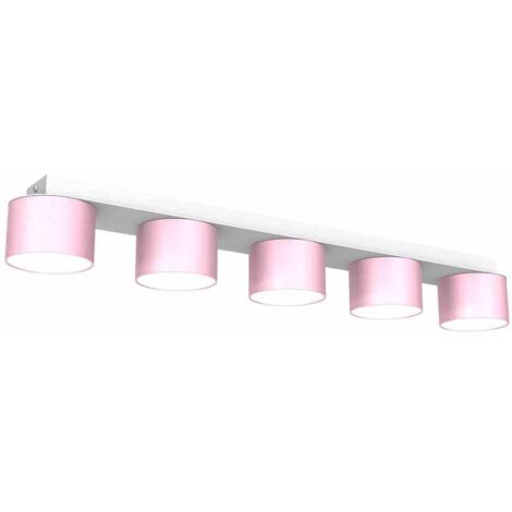 Plafonnier DIXIE Rose/Blanc 5xGX53