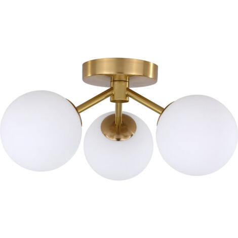 Plafonnier Dorado doré/blanc 3xG9 Light Prestige 36cm