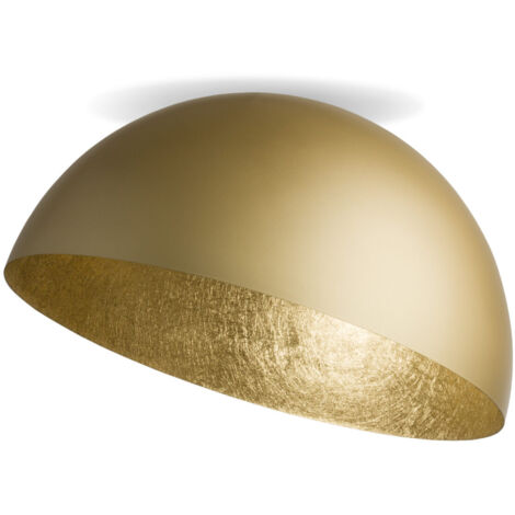 Plafonnier doré dôme Ø90 Sfera salon E27 15W Sigma