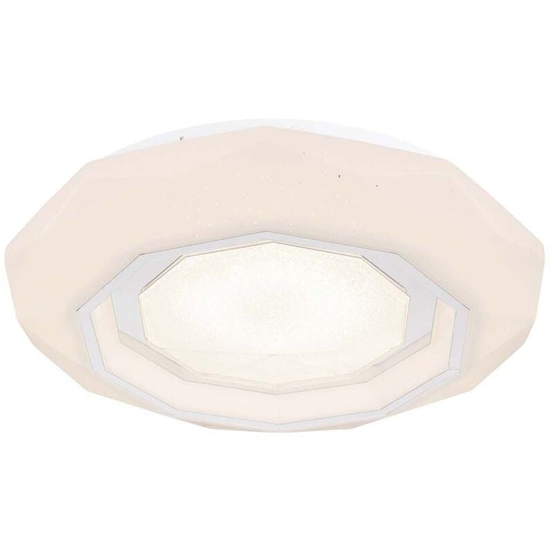 Globo - Plafonnier effet cristal Lampe de salon Télécommande variable d 40 cm