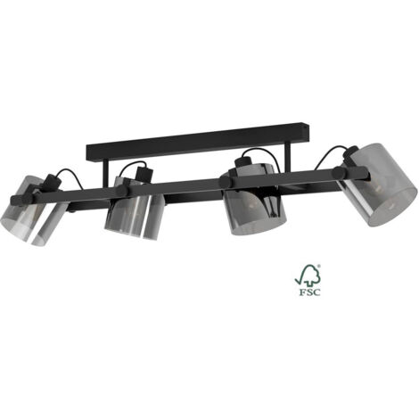Plafonnier EGLO Hornwood 2 Noir 4xE27 40W