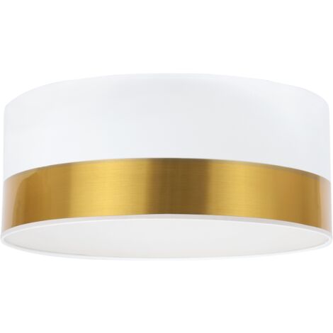 PLAFONNIER ELEGANCE PLEXI BLANC-OR 40CM E27