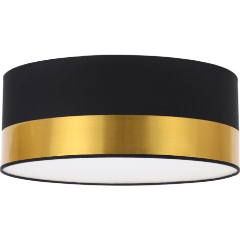 PLAFONNIER ELEGANCE PLEXI NOIR-OR 40CM E27