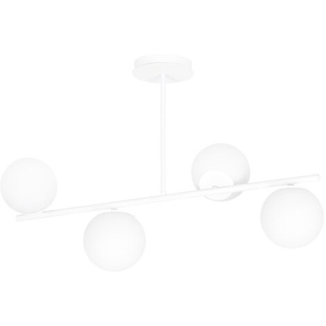 Plafonnier Emibig BIOR blanc verre 4xE14 dimmable IP20