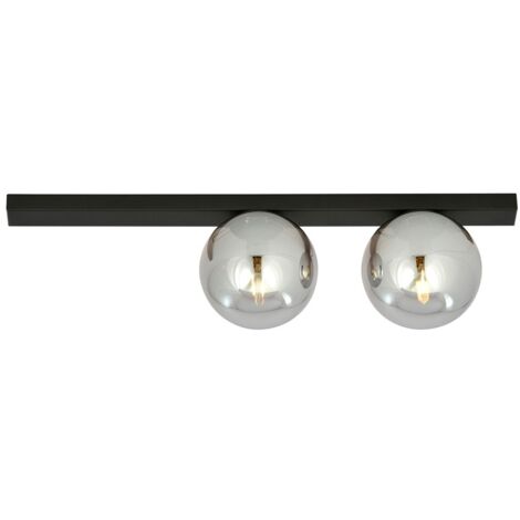 Plafonnier Emibig FIT 2 noir graphite 2xE14 dimmable