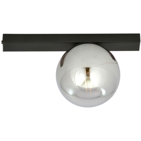 Plafonnier Emibig FIT noir/graphite métal 1xE14 Ø30