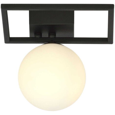 Plafonnier Emibig IMAGO métal noir opale E14 dimmable