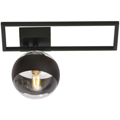 Plafonnier Emibig IMAGO métal noir/verre 1xE14 Ø30 21cm