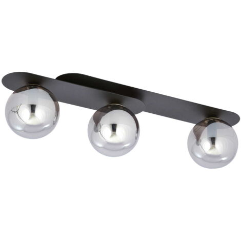 Plafonnier Emibig PLAZA métal 3xE14 noir graphite 70cm