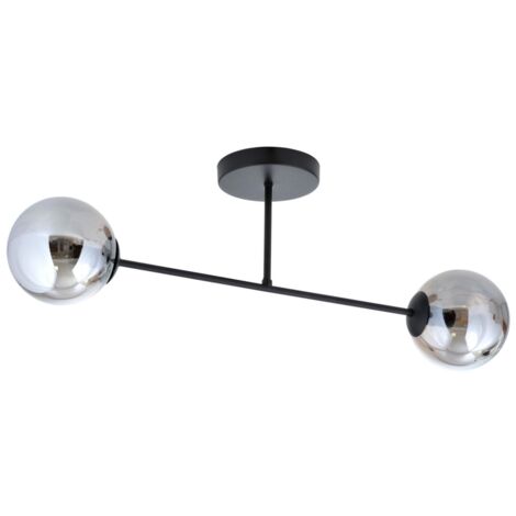 Plafonnier Emibig ROMA 2 2xE14 métal noir/graphite