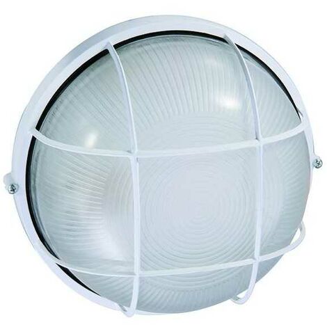 Plafonnier en aluminium Blinky Sole ronde blanche 100 watt